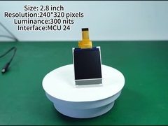 وحدة عرض LCD TFT الصناعية المخصصة 2.8 بوصة مع كل زاوية الرؤية