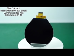 3.4 بوصة شاشة عرض دائرية وضوح 480x480 بكسل شاشة مع واجهة MIPI